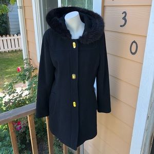 BGSD wool peacoat with gold hardware